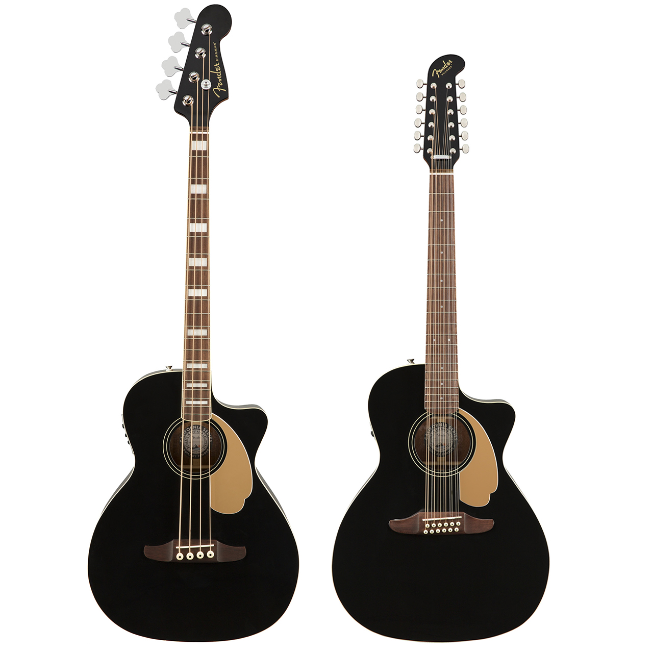 【Fender】アコースティックベースKingman Bass、12弦アコースティックギターVillager 12-Stringが新登場