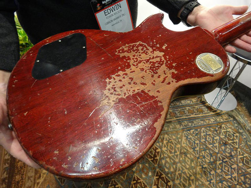 更新 ギブソン カスタムショップから かの有名な奥田民生所有1959年製レスポール 9 1165を徹底再現した Collector S Choice 29 Tamio Okuda 1959 Les Paul が限定生産にて登場 Vintage Original Spec V O S バージョンと Custom Aged バージョンの2種類を