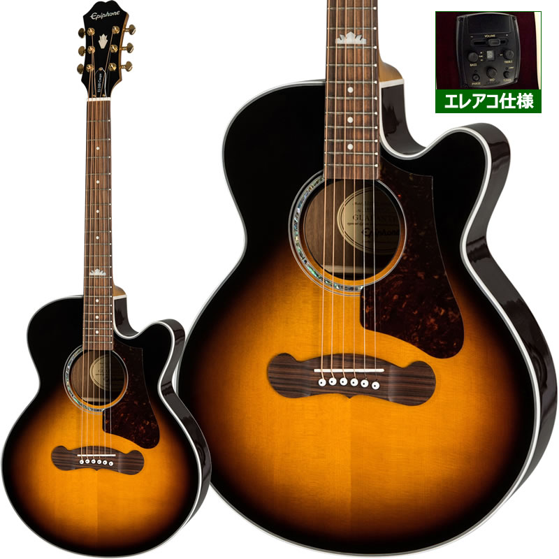 【ギブソン直系★美品】Epiphone☆EJ200 coupe！エレアコ！