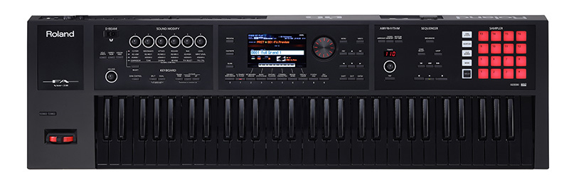 Roland】定番シンセサイザーのJUNO / FA にシックなブラック鍵盤モデル 