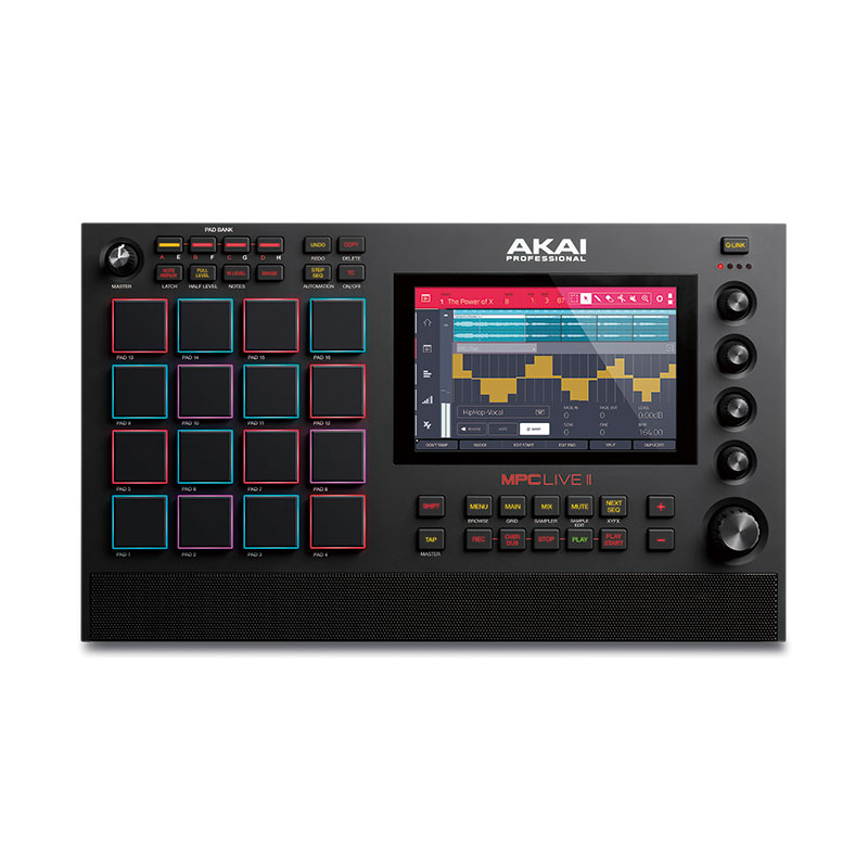 【AKAI Professional】モニタースピーカー内蔵のスタンドアローン/バッテリー駆動対応サンプラー『MPC LIVE II』が新登場