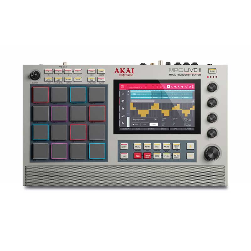 【AKAI Professional】モニタースピーカー内蔵スタンドアローンMPCの限定カラーレトロモデル『MPC Live II Retro