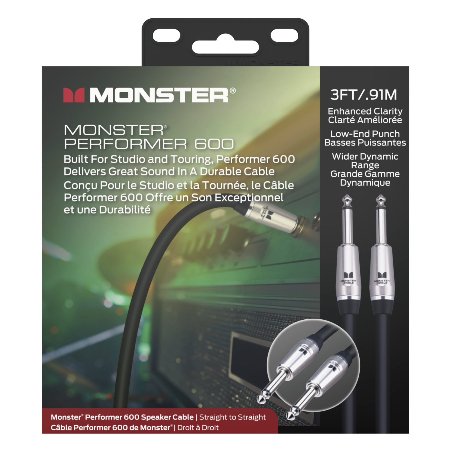 Monster cable studio pro スピーカーケーブル　2本セット