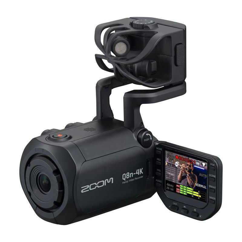 カメラ ビデオカメラ ZOOM】WEBカメラにもなる、4K画質の高音質ビデオカメラ『Q8n-4K(Handy 