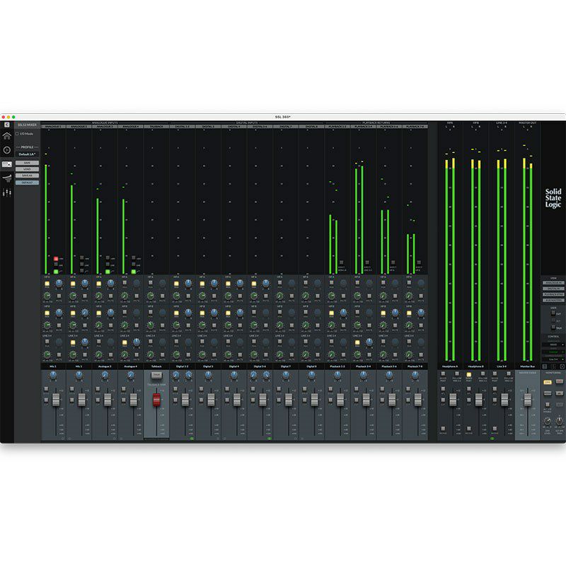 Solid State Logic】4Kスイッチ搭載の4つのマイク/ライン入力を