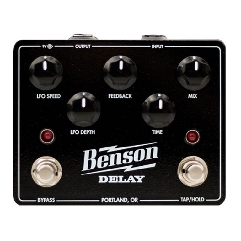 【Benson Amps】ヴィンテージスタイルのアナログディレイにタップテンポ、モジュレーションを追加した『DELAY』が新登場！ こちら